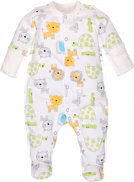 Комбінезон для хлопчика Татошка р.50 білий із принтом 1502253афр 