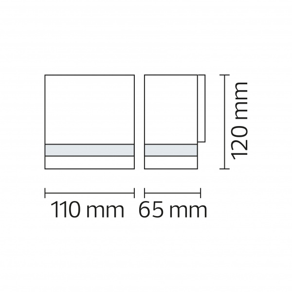 Светильник уличный настенный HOROZ ELECTRIC REGNUM-1 1x35 Вт GU10 черный 075-019-0001-010 