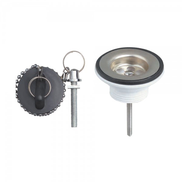 Донный клапан Wirquin для раковины с пробкой на цепочке 1¼