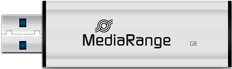 Флешпам'ять USB MediaRange 128 ГБ USB 3.0 black/silver (MR918)