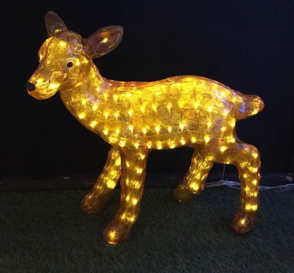 Декоративна фігура світлодіодна (LED) Олень 100 ламп 55 см 