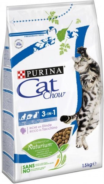Корм Purina 3 в 1 з індичкою 1,5 кг