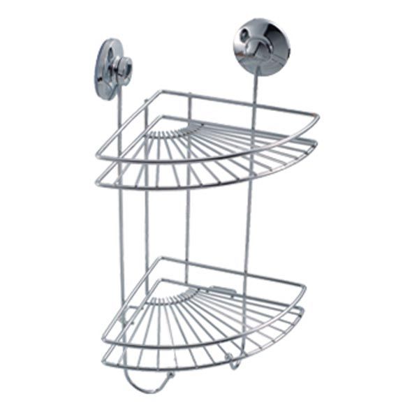 Полка-сетка Trento Adige двойная угловая на присоске