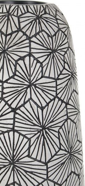 Ваза для квітів Flower 17х17х38,5 см сіра