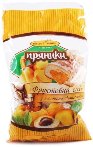 Пряник Фруктовый сад Вишня 0,36кг Киевхлеб 4820227211692