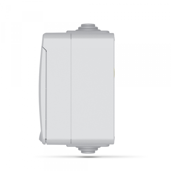 Розетка подвійна із заземленням Videx Binera IP65 сірий VF-BNW22G-G