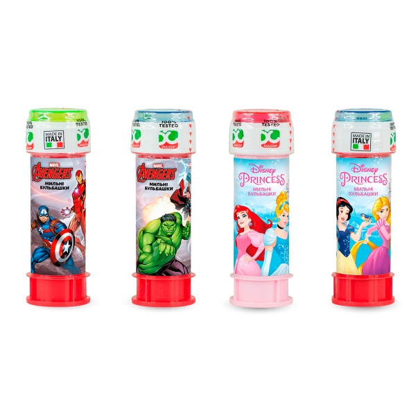 Мыльные пузыри Dulcop ПРИНЦЕССЫ/МСТИТЕЛИ 60 мл 103001110081