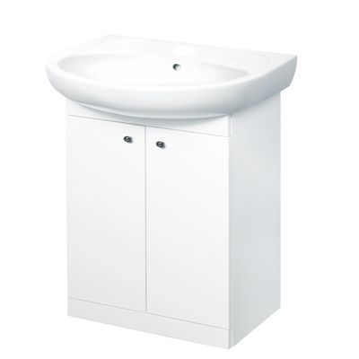 Тумба с умывальником Kolo Solo 50 cм белая