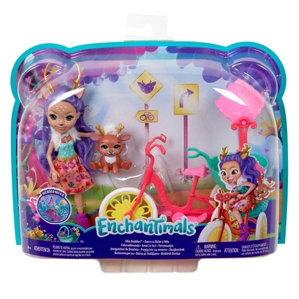 Игровой набор Enchantimals Трилосипед Денисы и Спринта