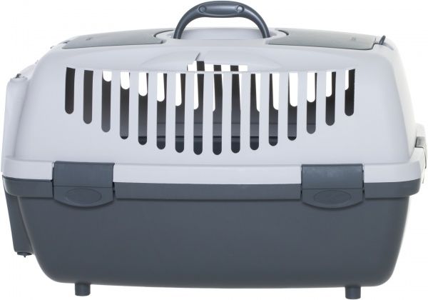 Переноска Stefanplast Gulliver 2 55х36х35 см, серый/черный серый, металл. двери