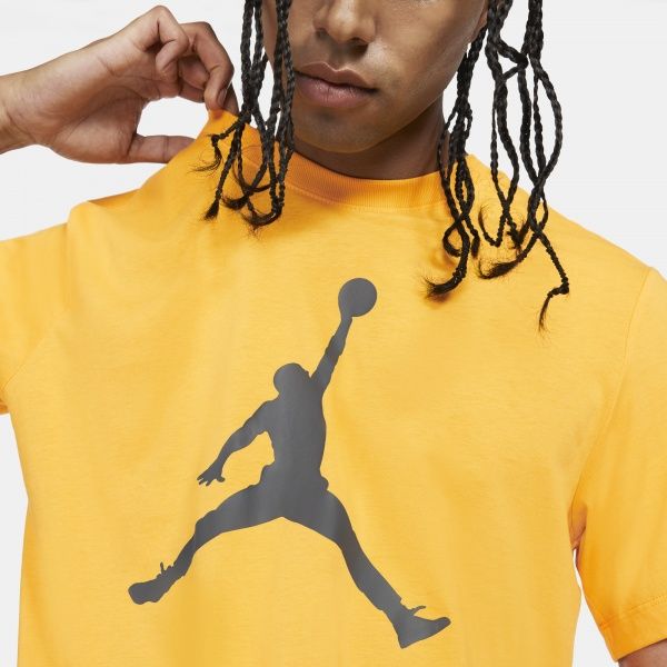 Футболка Jordan M J JUMPMAN SS CREW CJ0921-740 р.S жовтий