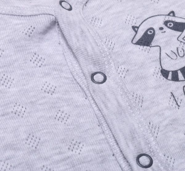 Комбінезон дитячий унісекс Minikin р.62 сірий меланж 21230562 