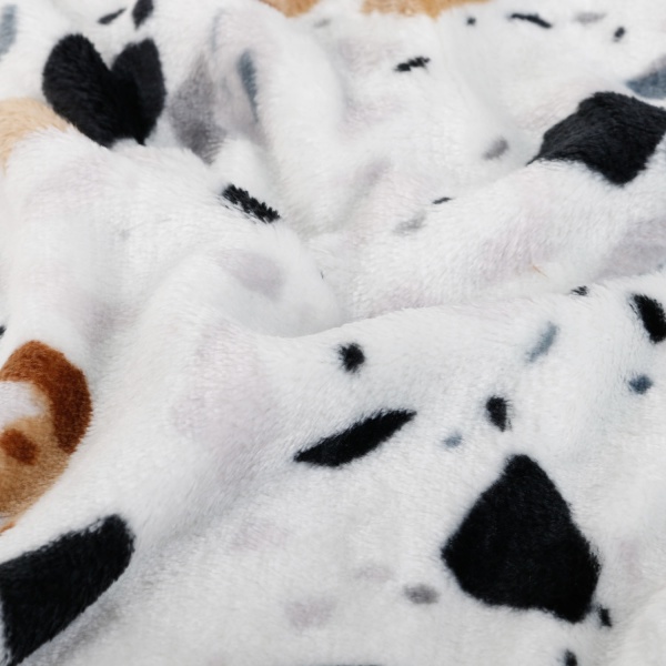 Плед Frannel Terazzo 200x220 см білий із принтом La Nuit 