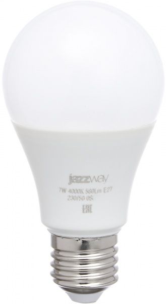 Лампа світлодіодна Jazzway Pled Eco 7 Вт A60 матова E27 220 В 4000 К 