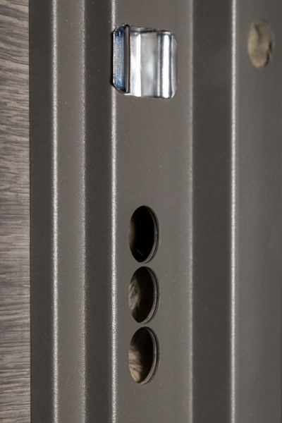 Двері вхідні Revolut Doors В-83 мод. 184 венге сірий горизонт / білий 2050x850 мм праві