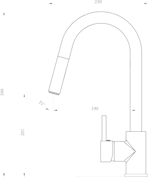 Смеситель для кухни Invena Elia BZ-89-W01