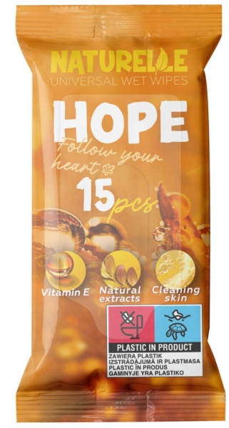 Влажные салфетки Naturelle Hope 15 шт.