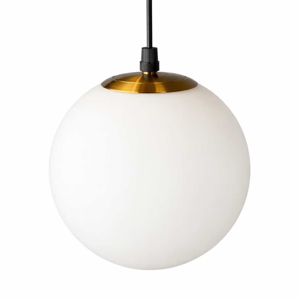 Світильник підвісний LIGHT SET OBRIY D200 1x40 Вт E27 чорний/білий/золото