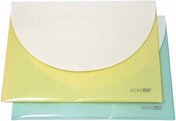 Папка-конверт А4 непрозора на кнопці E31306 Economix