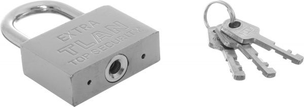 Замок навісний 60 мм хром відкритий (амбарний)