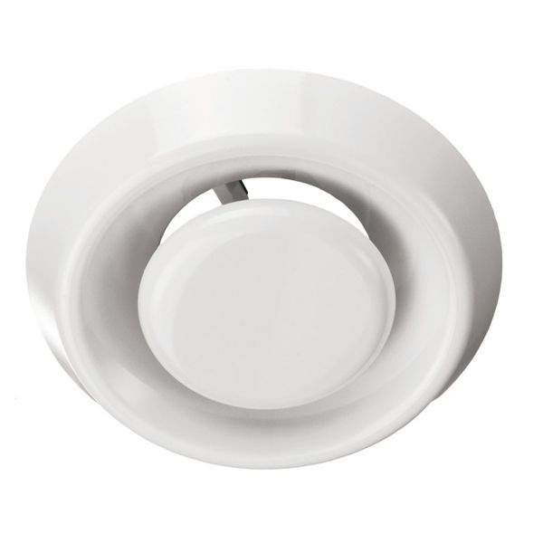 Анемостат Вентс А 125 ВР 292 пластик белый 