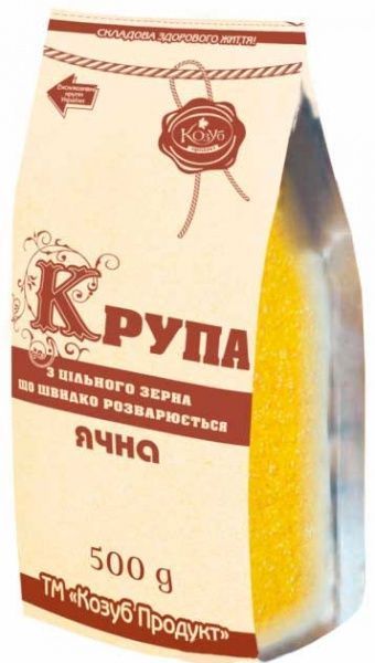 Крупа ячмінна ТМ Козуб Продукт швидко розварюється 500г 4820094531299 