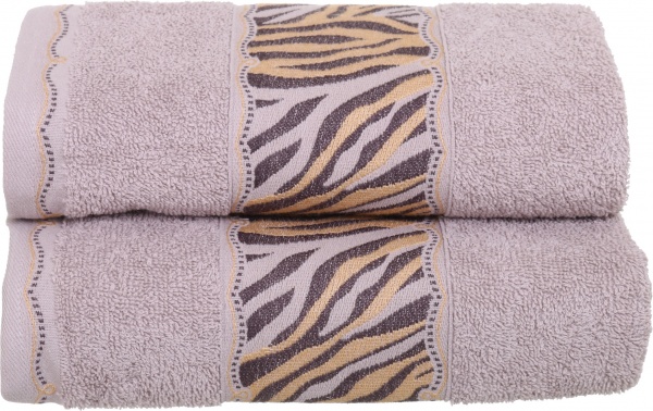 Набор полотенец Tiger 2 шт. серый Karna 