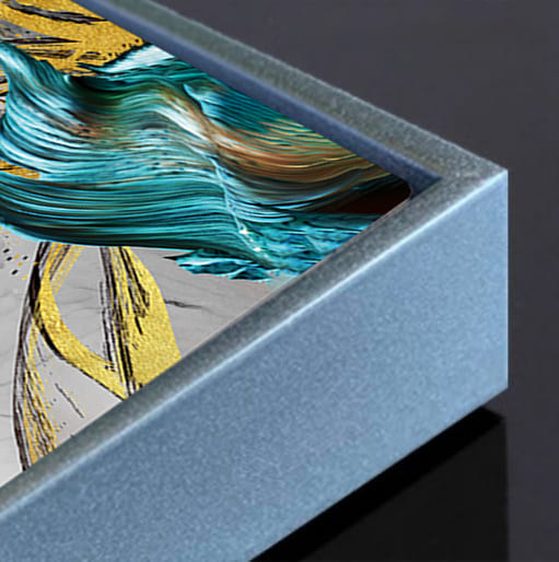 Картина на холсте Зеленое и белое 55x80 см ТЕРРАВОЛ 