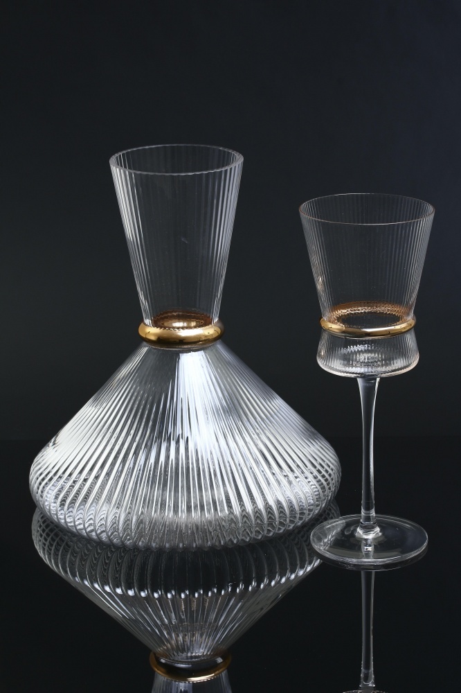 Декантер Fiora Golden Ring 2,2 л стекло