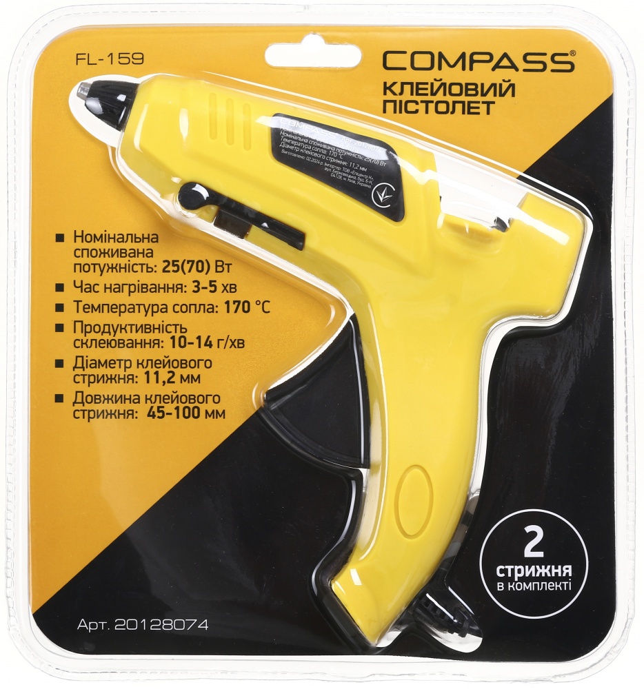 Пистолет клеевой Compass FL-159