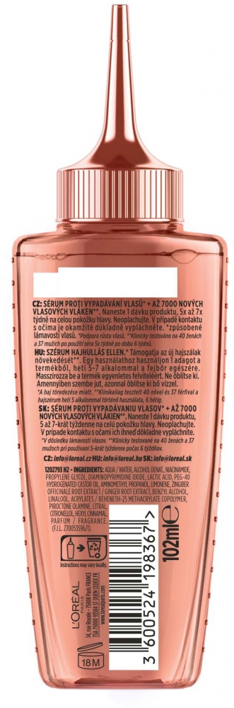 Сыворотка Elseve для борьбы с выпадением и ломкостью волос Growth booster 102 мл