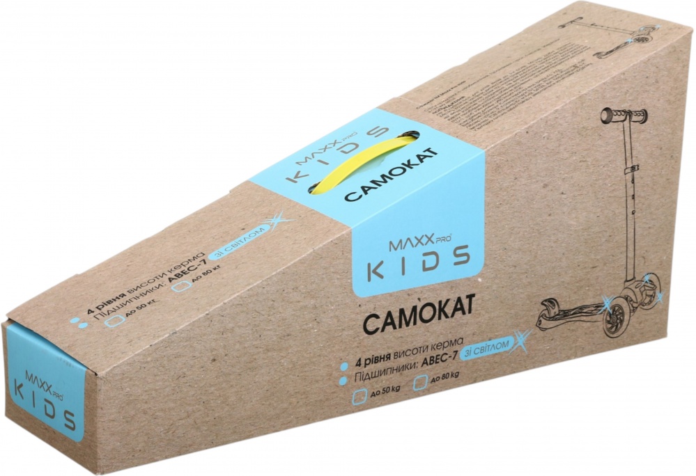 Самокат MaxxPro kids зелений LS306/maxi/ green/yellow