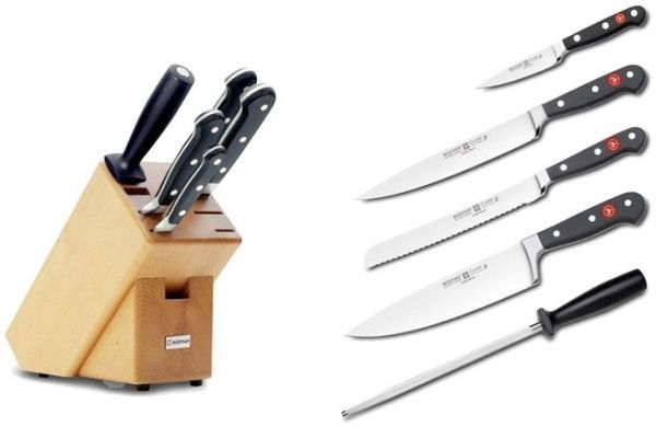 Набор ножей в колоде Classic 6 предметов 01650345 Wusthof