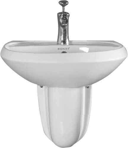 Умывальник Sonet YUGA с пьедесталом (56х45см)