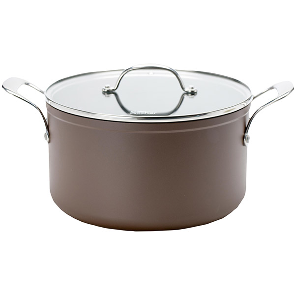 Кастрюля Sacher Teflon Dupont коричневая 5.5 л