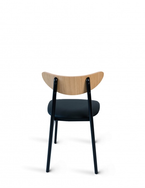 Стілець PAVLYK Марсель чорний / бук