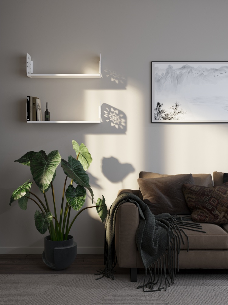 Полиця навісна Metkas Home Дім 800x220x220 мм білий глянець (DPN02233 08022 11)