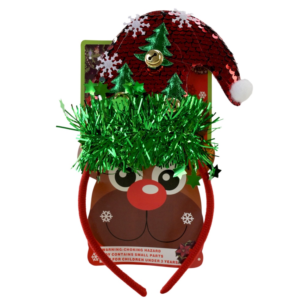 Аксессуар для карнавала Shantou Обруч с новогодней шапкой в ассортименте