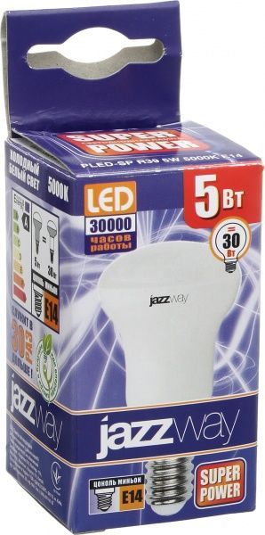 Лампа світлодіодна Jazzway Pled Super Power 5 Вт R39 матова E14 220 В 5000 К 