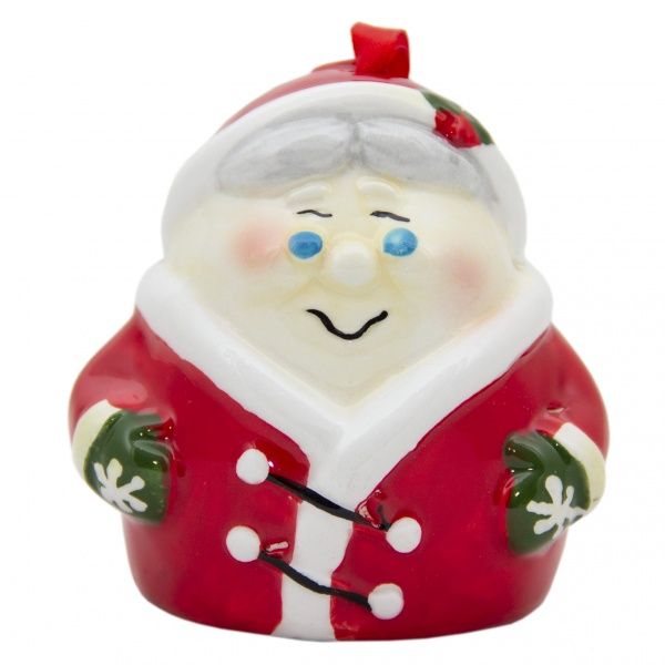 Ялинкова іграшка Девілон Дід Мороз з дзвониками 8 см 