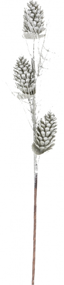 Декорація гілка із шишками і вусиками колір в асортименті 74 см EPI-EYK8-1347A