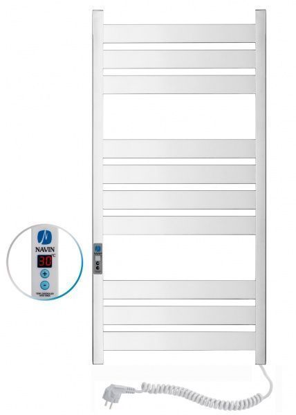 Рушникосушарка електрична NAVIN Largo 500х1000 Digital права (білий оксамит) (12-844052-5010)
