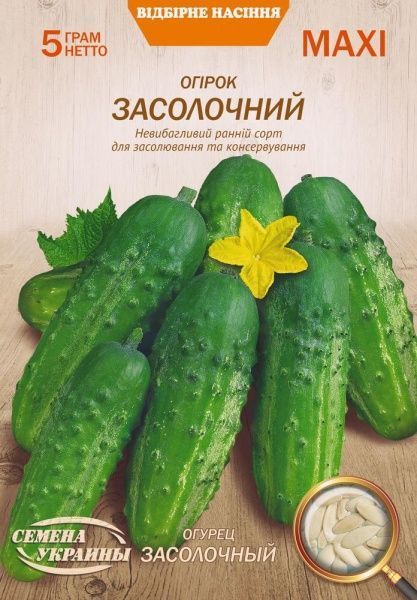 Насіння Семена Украины огірок Засолочний 5г