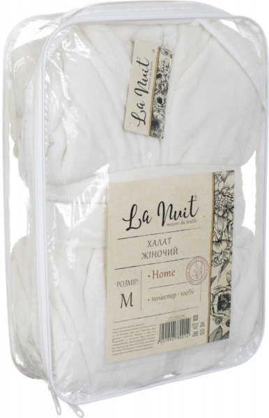 Халат жіночий La Nuit Класік р. XL білий 