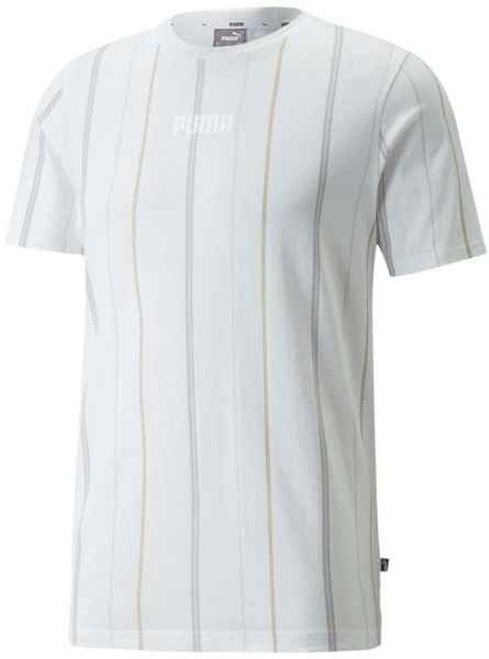 Футболка Puma MODERN BASICS STRIPE TEE 84740802 р.S білий