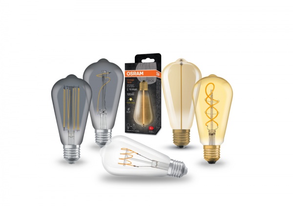 Лампа светодиодная Ledvance FIL Osram GD Magnet 2,2W ST64 12 Вт E27 2700 К 220 В желтая 