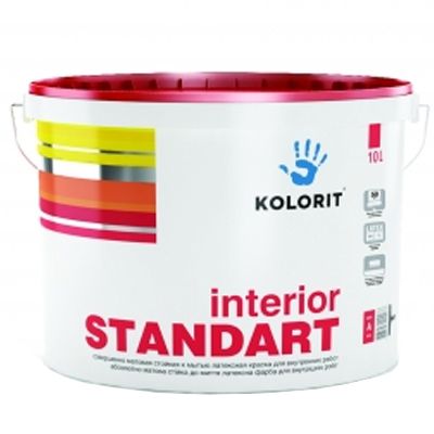 Фарба Kolorit Interior Standart 12 л