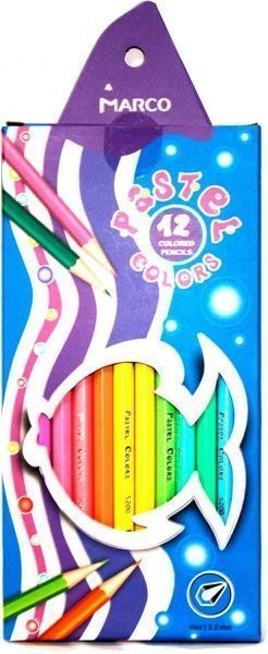 Олівці кольорові Pastel Colors 5200-12CB Т Marco