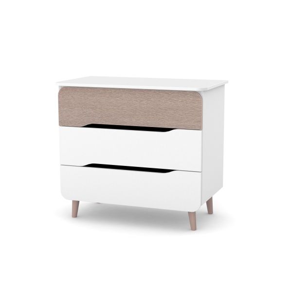Комод напольный Veres Сидней 900 капучино/белый под пеленатор 33.2.34.2.13 