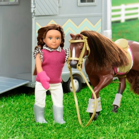Ляльковий будиночок-конюшня Lori Трейлер для коня LO37020Z